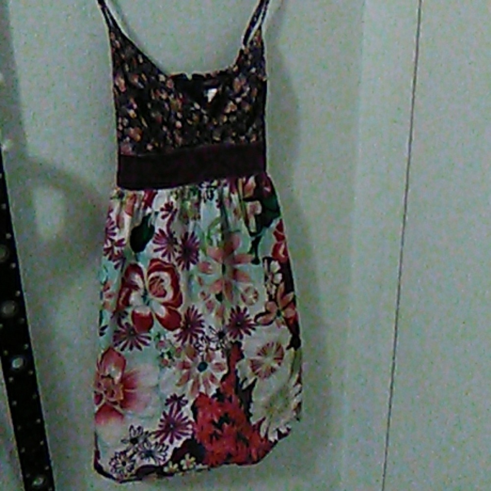 Xhilaration brand purple with flowers dress